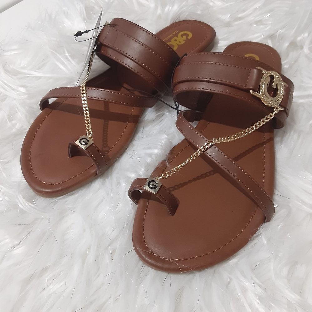G by guess Sandals, color brown,  size 8 1/2